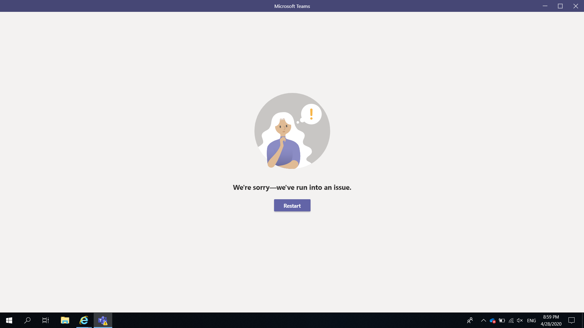 Microsoft Teams not working 1 Broken Teams